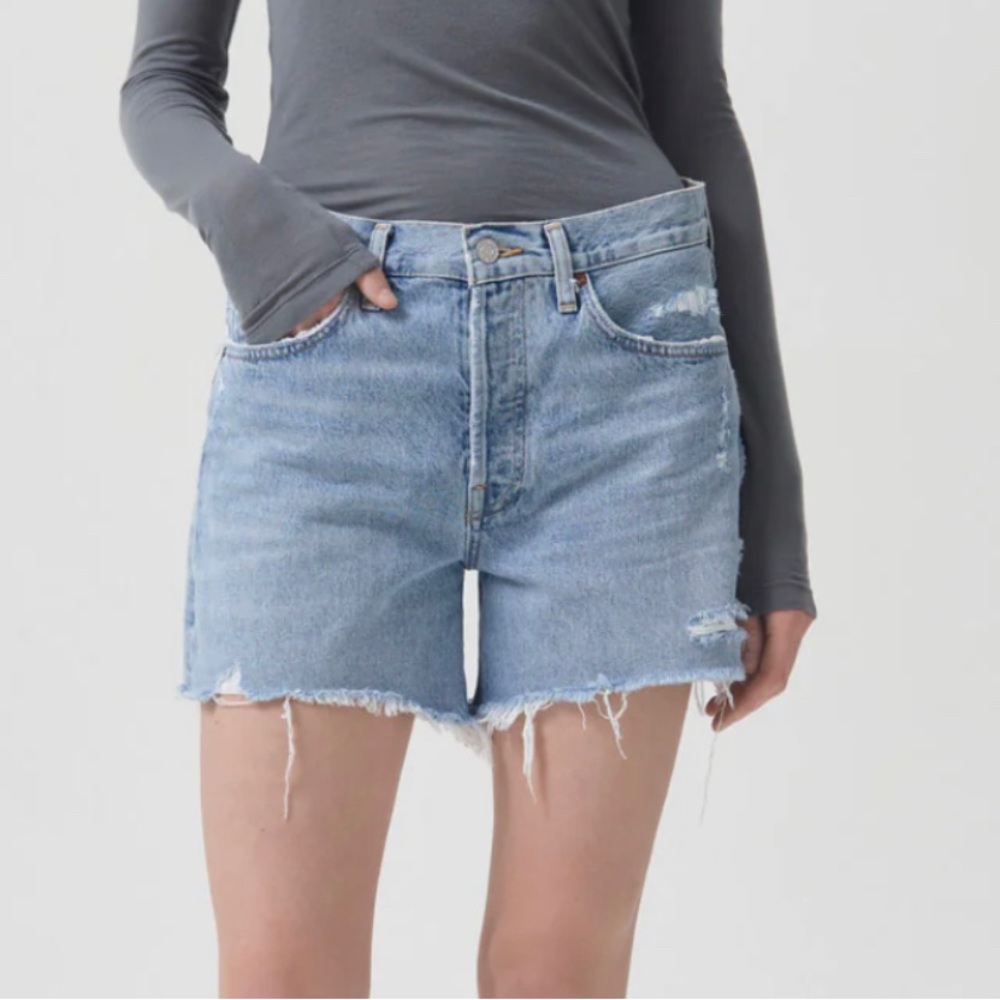 Agolde Parker Long Vintage Short in Swapmeet Size 25